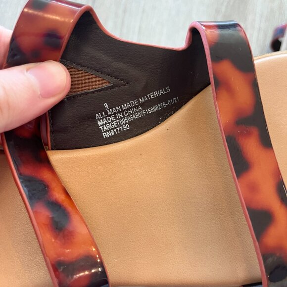 Womens a new day Animal Print Sandals - 9 - Picture 4 of 6
